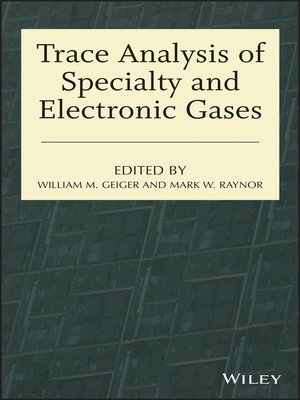 cover image of Trace Analysis of Specialty and Electronic Gases
